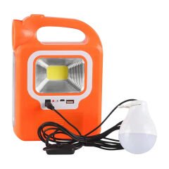HB-6399A COB LEDLİ SOLARLI 3 KADEMELİ USB ÇIKIŞLI ŞARJLI IŞILDAK FENER (1 ADET AMPULÜ UNUTMA)