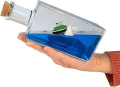 Coverzone Titanic Gemi Sevgiliye Hediye Batmayan Aşk Gemisi Dekoratif Ev Süsü Özel Hediye - 02 Mantar Şişe