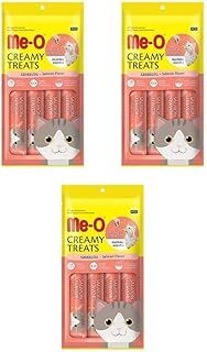 Me-O Creamy Treats Somonlu Kedi Ödül Maması 15 gr x 4 (3 ADET)