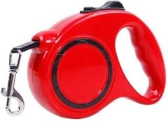 Ankanorm Makaralı Otomatik Köpek Tasması (5 Metre) (Kırmızı)