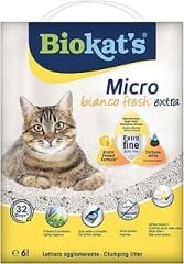 Biokat's Biokats xMicro Bianco Fresh Extra, Topaklanan Kedi Kumu 6lt