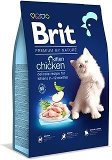 Brit Premium By Nature Yavru Kediler İçin, Tavuk Etli Kuru Mama, 8 kg
