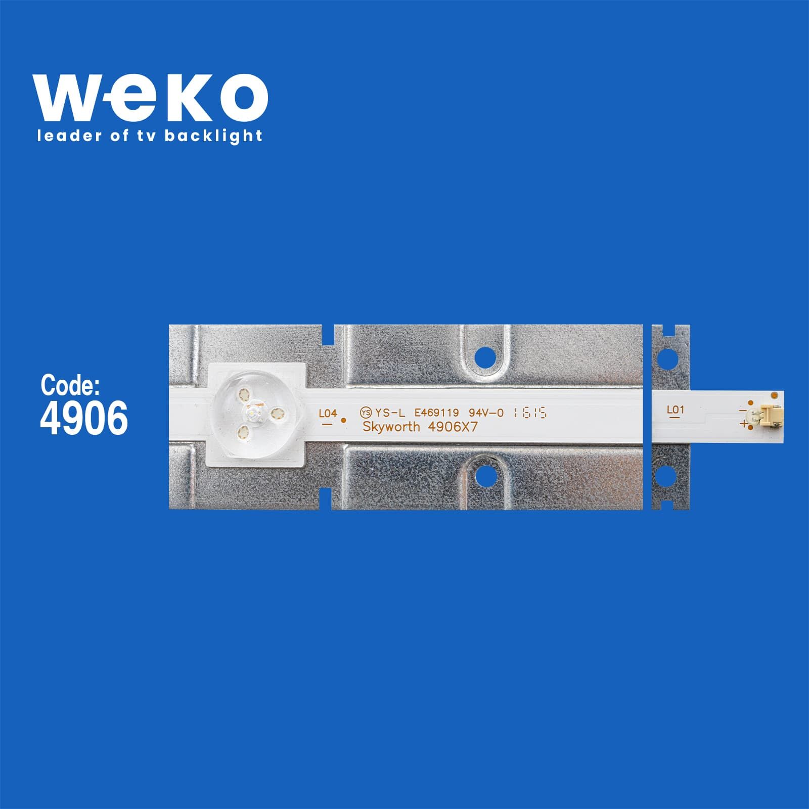 5742 35041X7 SKYWORTH 4906X7 - 175-180 3.0-3.3 C - YAL13-00630300-01 7 ADET LED BAR