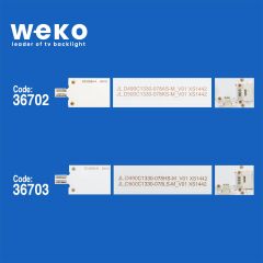 5790 36702X2 36703X1 JL.D490C1330-078AS/HS 3 ADET LED BAR (BÖLÜNMÜŞ 6 ADET)
