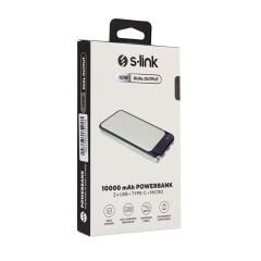 IP-G2710 10000 MAH POWERBANK 2 USB PORT BEYAZ LCD GÖSTERGELİ POWERBANK