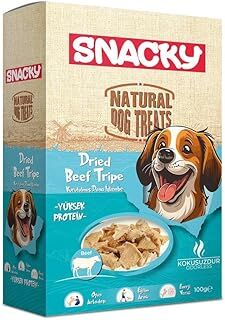 Snacky Kurutulmuş Dana İşkembe Köpek Ödülü 100g