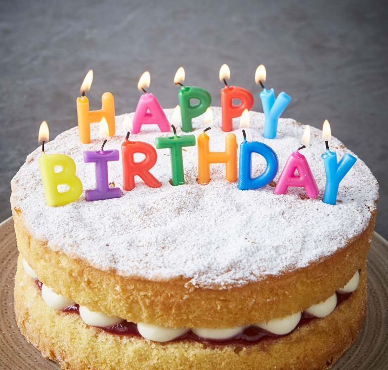 Happy Birthday Yazılabilen Rengarenk Doğum Günü M.u