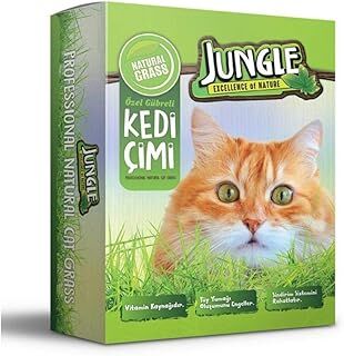 Jungle Özel Gübreli Kedi Çimi Fileli, 14x14 cm