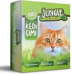 Jungle Özel Gübreli Kedi Çimi Fileli, 14x14 cm