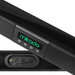 MD-SB102 SİYAH 2X10W 12V/1.5A BT+USB+AUX+TF KARTLI EV SİNEMA SOUNDBAR HOPARLÖR