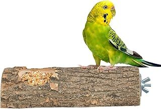 X-Perk Doğal Ağaç Kuş Tüneği Ve Yemlik Kütük Tünek Uzunluk 15 cm