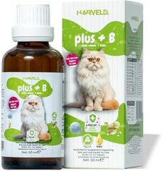 HARVELD Plus B Kedi Tüy Deri Sağlık Destekleyici Vitamin Mineral Çinko Biyotinli Şeker Ilavesiz Multivitamin