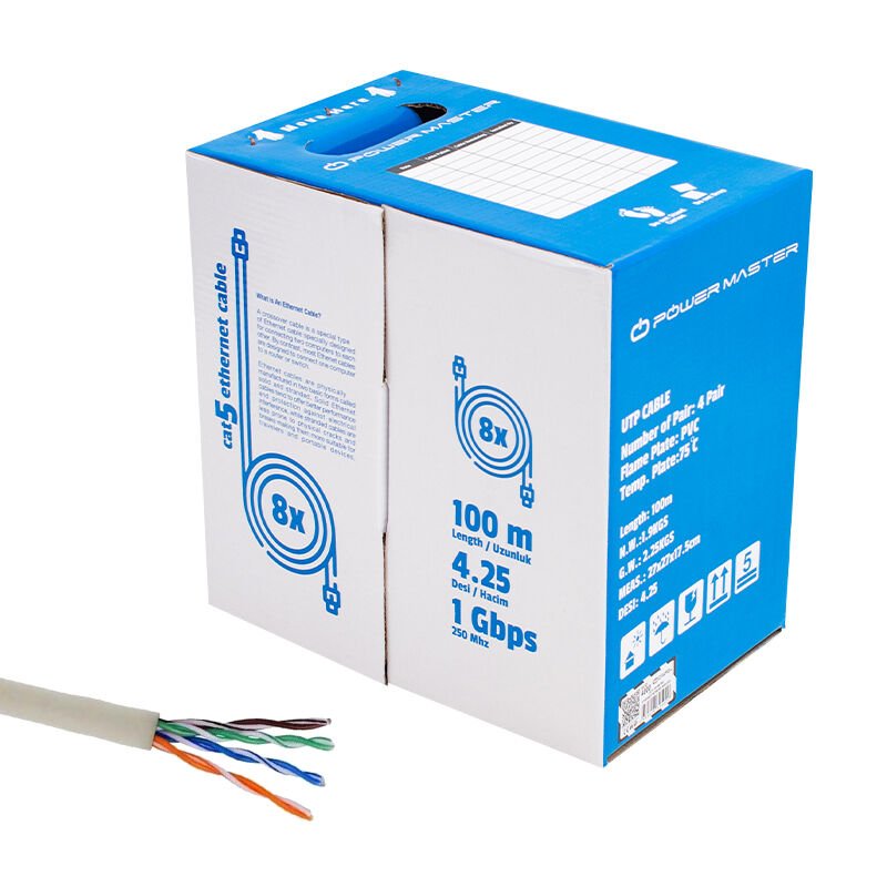 24 AWG UTP 100 METRE CAT5 KABLO