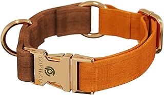 GOPAWGO Harlowe Quick Release Premium Köpek Tasması | El Yapımı | Büyük ve Küçük Köpekler için Ayarlanabilir | Yavru Köpekler için Yumuşak (Orta)
