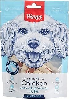 Wanpy Oven Roasted Tavuk Sargılı Morina Balığı 100 g, Köpek Ödülü