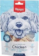 Wanpy Oven Roasted Tavuk Sargılı Morina Balığı 100 g, Köpek Ödülü