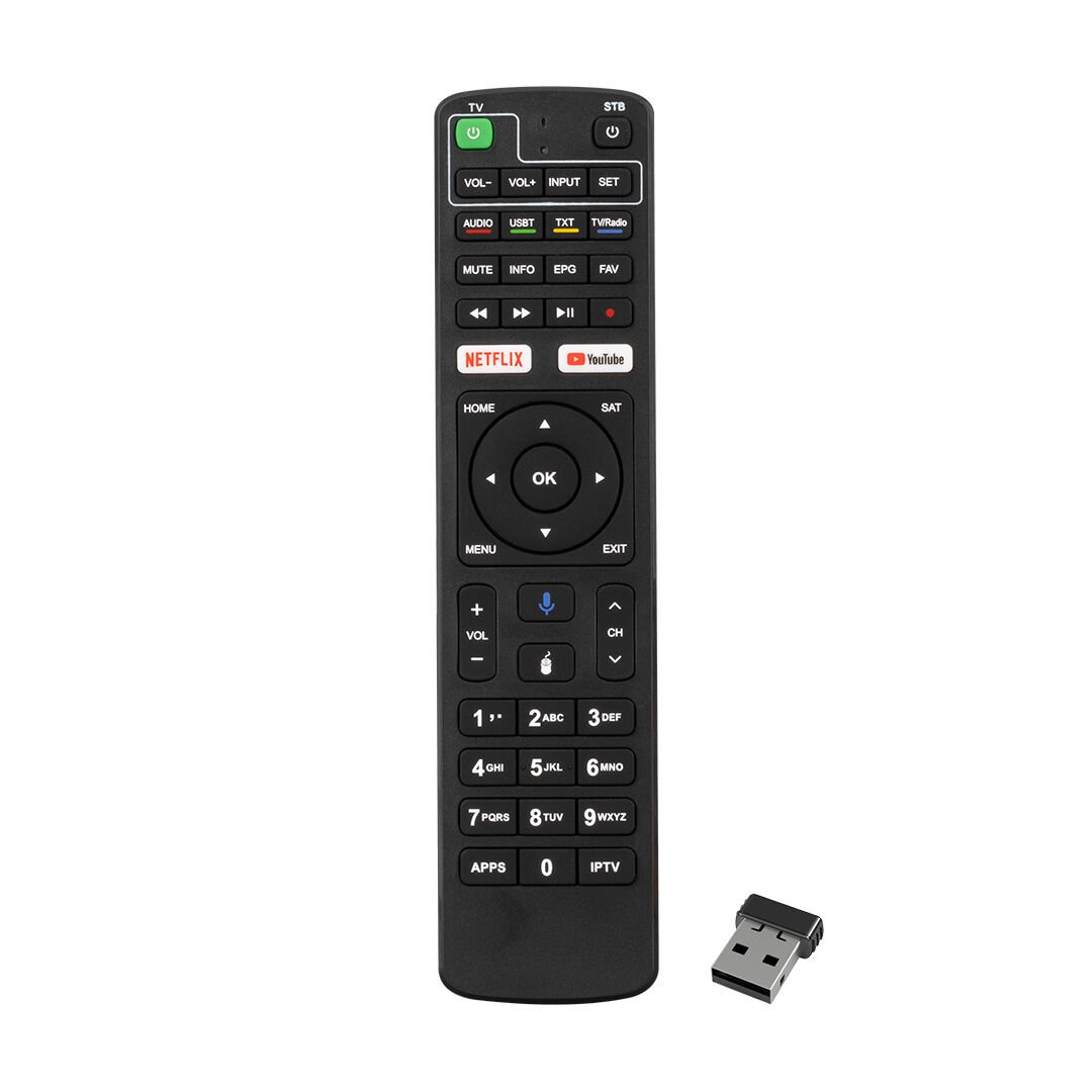 KR DREAMSTAR ANDROID NETFLIX-YOUTUBE TUŞLU SES KOMUTLU TV UYUMLU UYDU KUMANDASI (YAZISIZ)