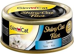 GimCat Shinycat Fileto Konserve Yaş Kedi Maması Kıyılmış, Tuna Balıklı, 70 g