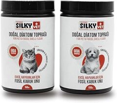 Silky Vet+ - Köpek ve Kediler için Doğal Diatom Toprağı - Gıda Takviyesi/Sindirim düzenleyici (150gr)