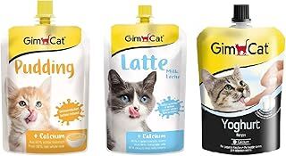 GimCat Cat Milk Latte 200 ml+Yoğurt 150 gr+Puding 150 gr
