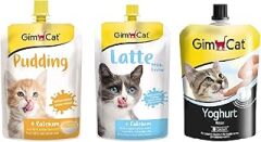 GimCat Cat Milk Latte 200 ml+Yoğurt 150 gr+Puding 150 gr
