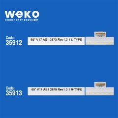 6172 35912X1 35913X1 65 V17 AS1 2873 REV1.0 L/R-TYPE 2 ADET LED BAR (132LED)