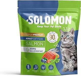 Solomon Yetişkin Somon'lu Süper Premium Kedi Maması 1,5 Kg - Hipoalerjenik - Düşük Tahıllı