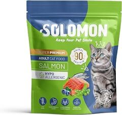 Solomon Yetişkin Somon'lu Süper Premium Kedi Maması 1,5 Kg - Hipoalerjenik - Düşük Tahıllı