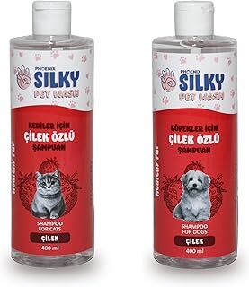 SilkyPetWash - Köpek ve Kedilere özel Doğal Çilek Özlü Şampuan - 400ml