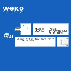 6203 36044X3 SHİNEON 2D04007 REV.A - S0180 YLWJYHLW PYD5B0  3 ADET LED BAR