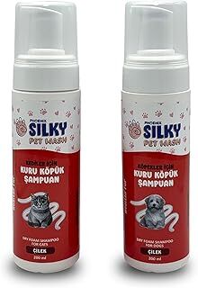 SilkyPetWash - Köpek ve Kedilere Özel Çilek Özlü KURU KÖPÜK Şampuan - 200ml