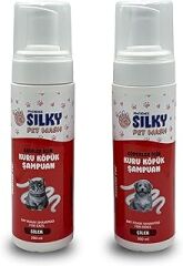 SilkyPetWash - Köpek ve Kedilere Özel Çilek Özlü KURU KÖPÜK Şampuan - 200ml