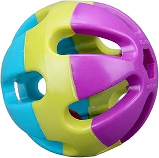 MTA HİGH-TECH Orta ve Büyük Tür Cins Köpekler İçin İnteraktif Oyuncak Çanlı Delikli Top Oyuncağı