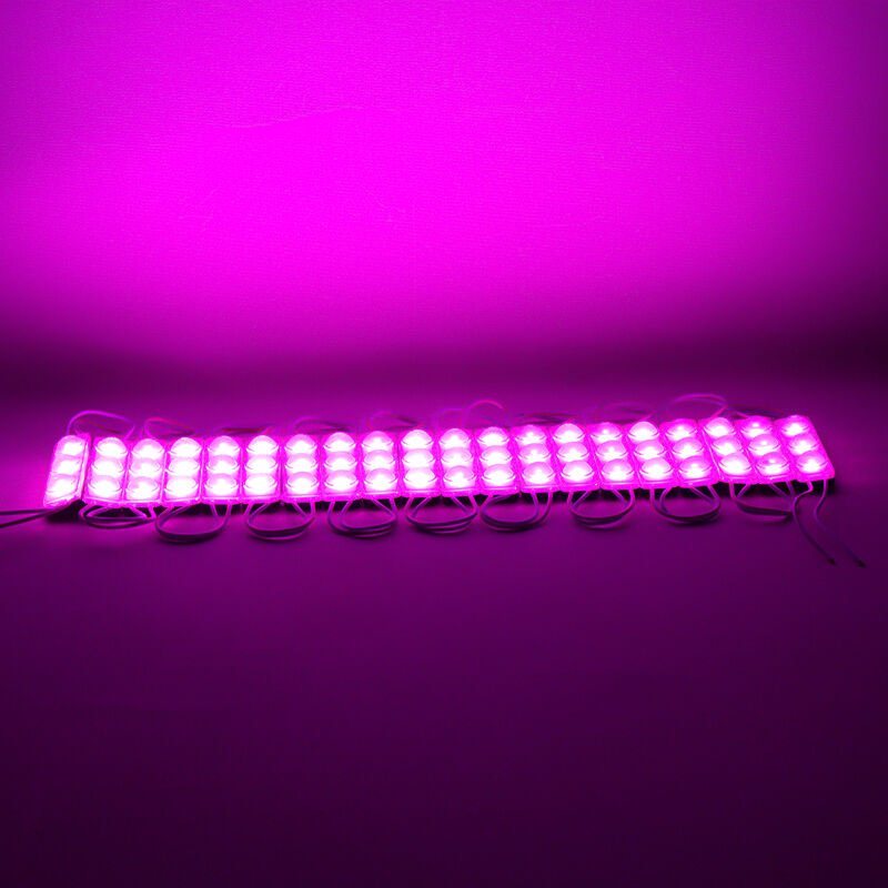 MODÜL LED 12V 1.5W PEMBE YANIP SÖNEN PARLAK TEK RENK 2835 69X16 MM IP65 160-180LM 160 DERECE