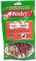 Freshy Ördek Kaplı Sütlü Burgu Köpek Ödülü 90 Gr 10 Lu Renkli