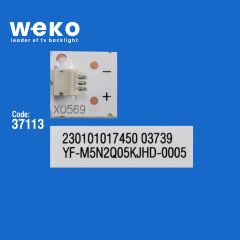 6405 37133X3 06-43F9-SMC3030-0D22-3X8-W12-190826-B 3 ADET LED BAR