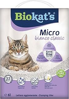 Biokat'S Biokats Micro Bianco Classic Topaklaşan Kedi Kumu 6Lt