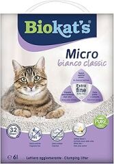 Biokat'S Biokats Micro Bianco Classic Topaklaşan Kedi Kumu 6Lt