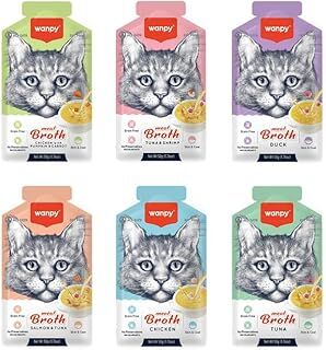 Wanpy Karışık Aromalı Kedi Çorbası (50GR X 6 Adet) Sıvı Kedi Ödülü