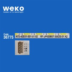 5976 36775X2 RF-JP420B57-3002S-01 R72-42E01 2 ADET LED BAR (60LED)