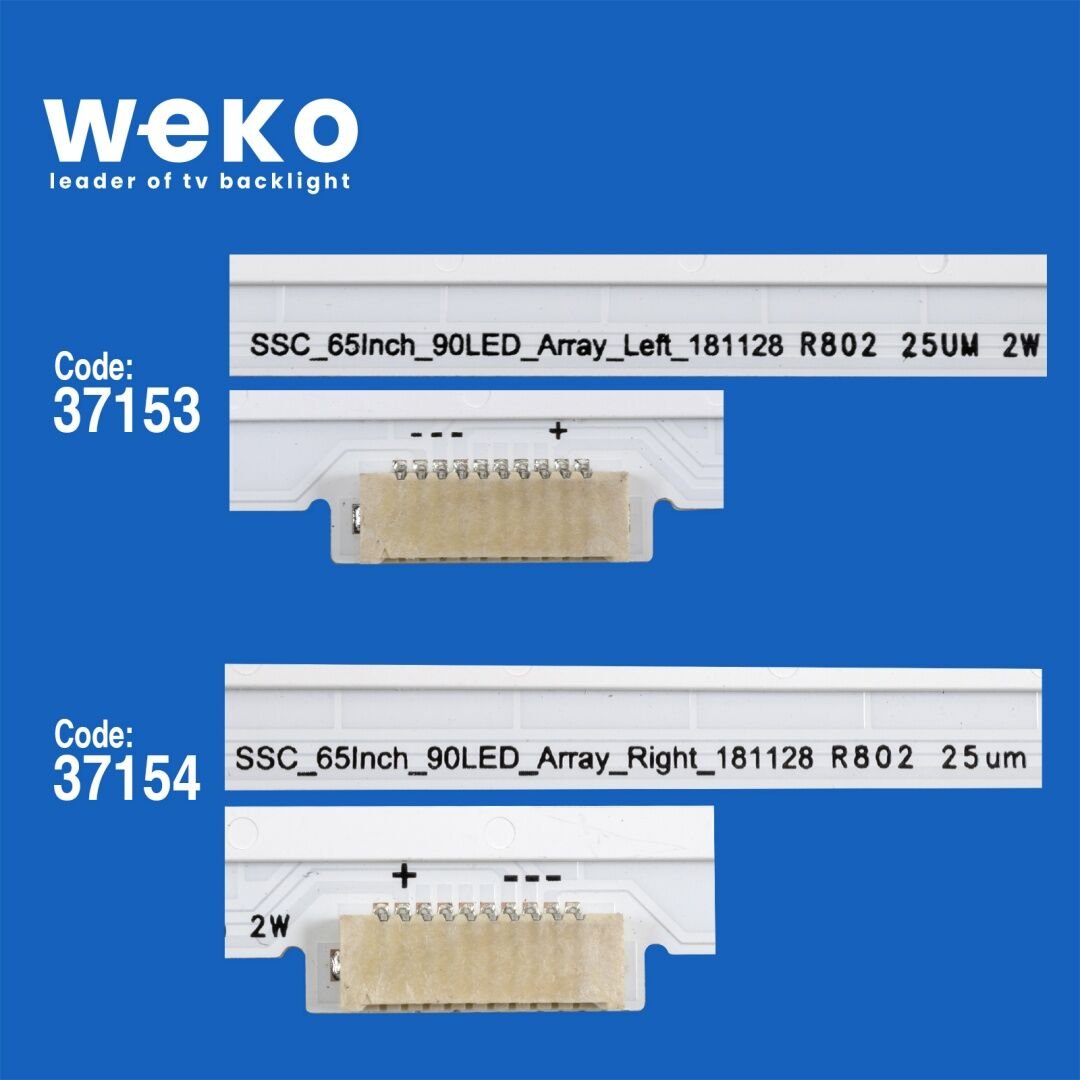 6426 37153X1 37154X1 SSC_65İNCH_90LED_ARRAY_LEFT/RIGHT_181128  2 ADET LED BAR (90LED)