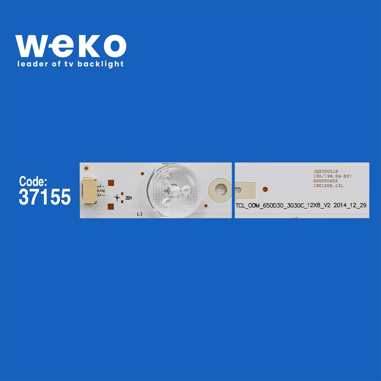 6427 37155X12 TCL_ODM_650D30_3030_12X8_V2  12 LED BAR
