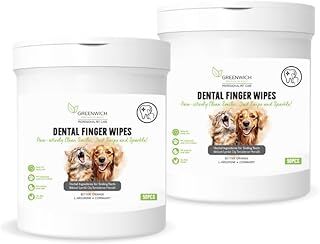 Diş Temizleme Parmak Islak Mendil Tartar Ağız Kokusu Giderici Kedi Köpek Vegan Bitkisel 50 Adet*2