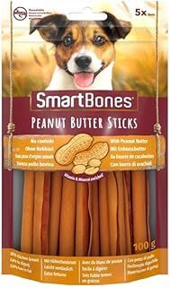 Smartbones Peanutbutter Yer Fıstıklı Çiğneme Çubukları 5'li, 100 Gr Köpek Ödülü