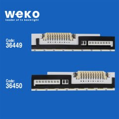 6510 36449X1 36450X1 55SNB 3D-7032LED-MCPCB-L V1LE-550SMA-R3 2 ADET LED BAR (80LED)