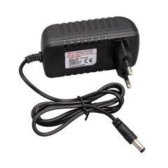 PM-4531 12 VOLT - 2 AMPER 5.5*2.5 MM UÇLU PLASTİK KASA PRİZ TİPİ ADAPTÖR