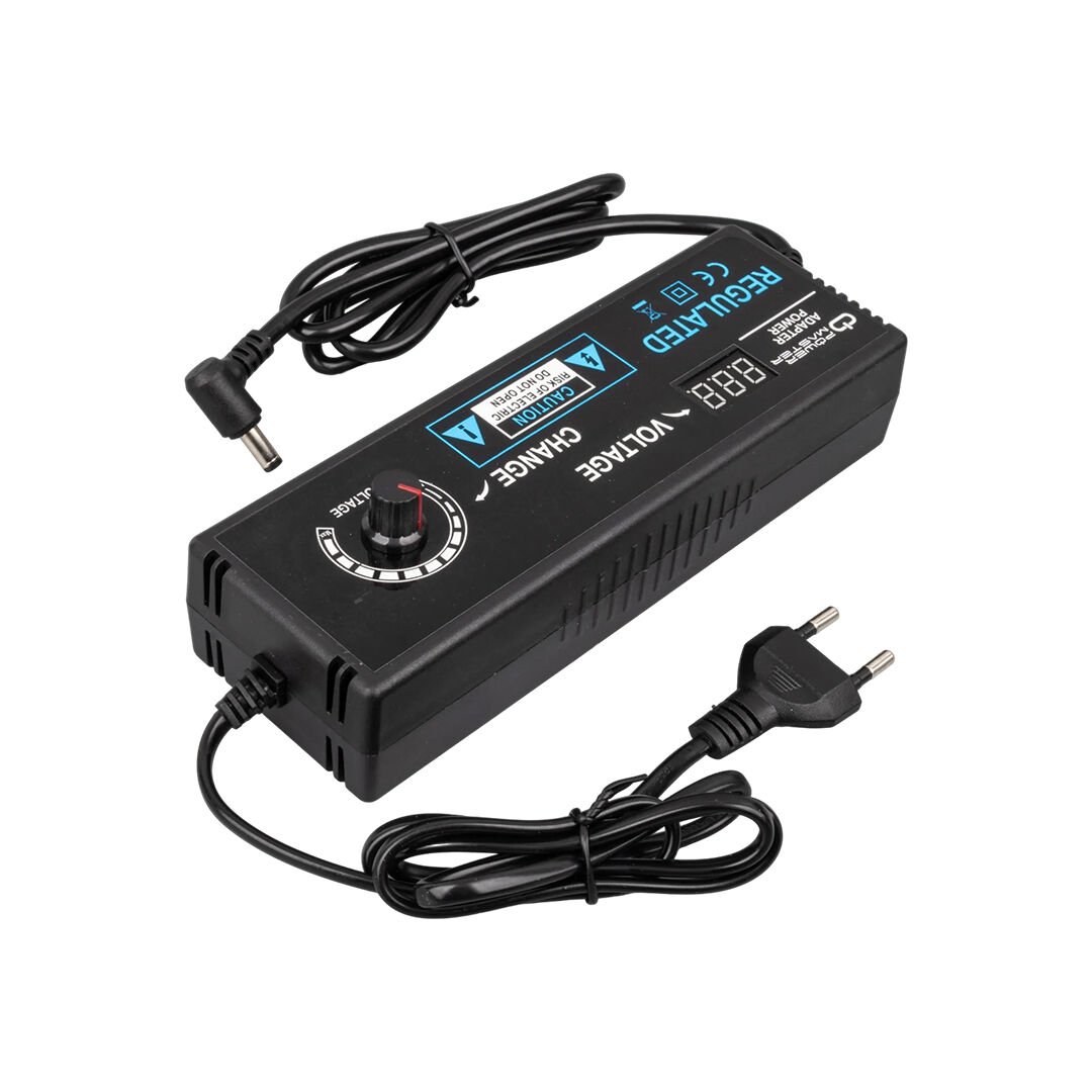 PM-22381 3 VOLT - 24 VOLT - 5 AMPER 5.5*2.5 MM UÇLU VOLTAJ KADEMELİ ADAPTÖR
