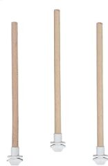 Petistera 3'lü Ahşap Pürüzsüz Muhabbet Kuşu Tüneği 25 cm