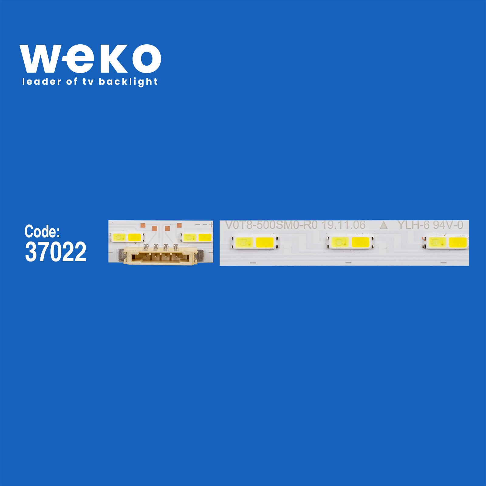 6530 37022X2 V0T8-500SM0-R0 BN96-50378A  2 ADET LED BAR (38LED)