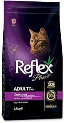 Reflex Plus Yetişkin Kediler için Tavuk Etli, Renkli Taneli Kedi Maması 1,5 Kg